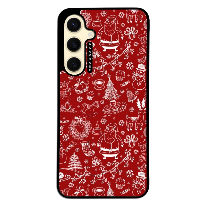 کاور آکام مدل AMC-WSGS24FE-CHRISTMAS-20 مناسب برای گوشی موبایل سامسونگ Galaxy S24 FE