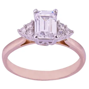 انگشتر طلا 18 عیار زنانه مدل FL 01096