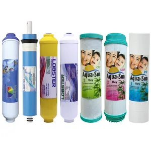 فیلتر دستگاه تصفیه آب آکوا سان ری مدل New Aqa sun-117 مجموعه 4 عددی به همراه فیلتر دستگاه تصفیه آب لابستر مدل 01 مجموعه 3 عددی