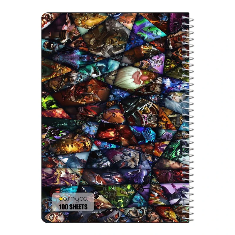دفتر مشق 100 برگ سیمی کارنیکا طرح دوتا ۲ Dota 2 کد 31908