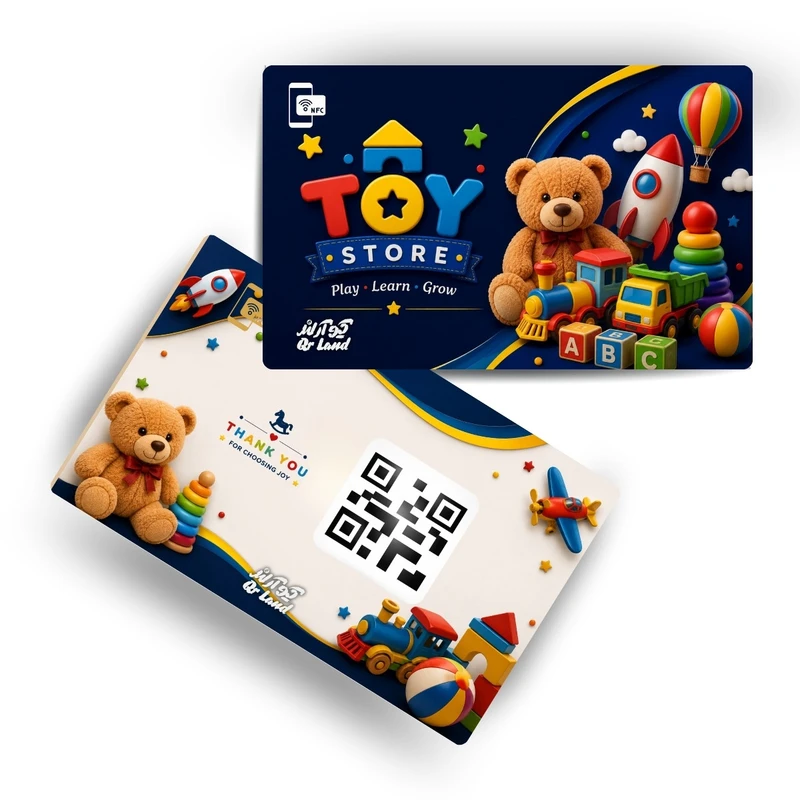تگ NFC کارتی مدل کارت ویزیت هوشمند عروسک