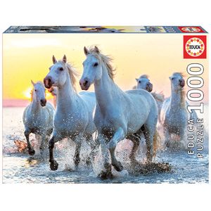 پازل 1000 تکه ادوکا مدل اسب های سفید در غروب