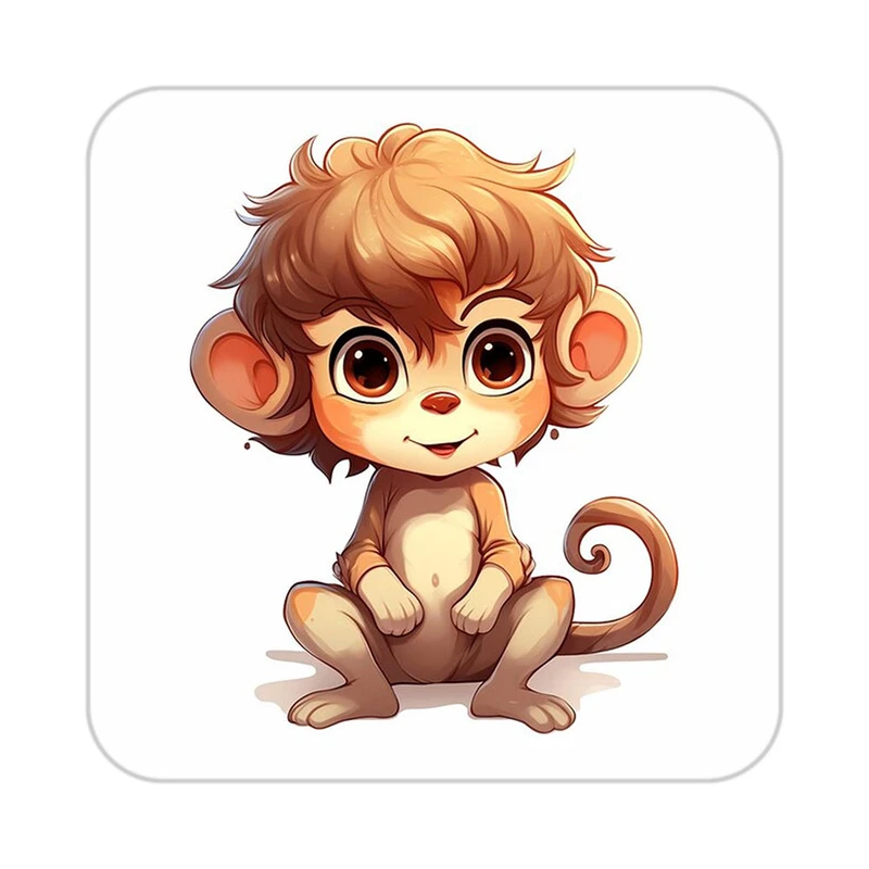 زیر لیوانی کاکتی طرح حیوانات کارتونی مدل mp28208