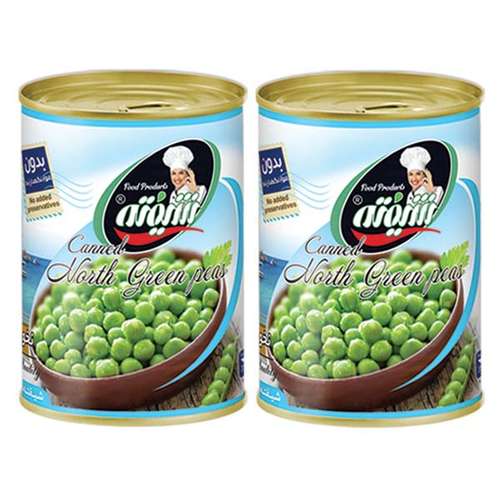  کنسرو نخود سبز شیفته - 370 گرم بسته 2 عددی
