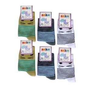 جوراب بچگانه آکام مدل 4-121-مجموعه 6 عددی