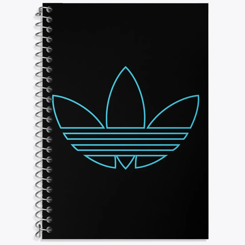 دفتر زبان 50 برگ خندالو مدل سه خط طرح آدیداس (Adidas) کد 36954