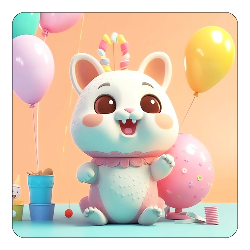 مگنت کاکتی طرح حیوانات کارتونی مدل mp27588