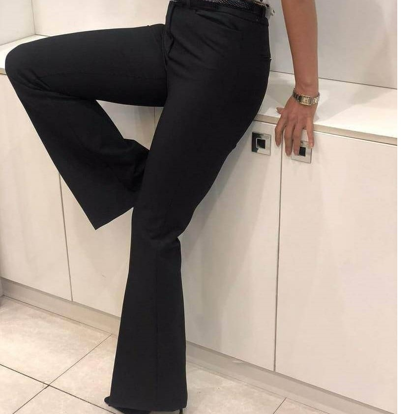 شلوار زنانه مدل مازراتی دمپا گشاد (بوتکات)