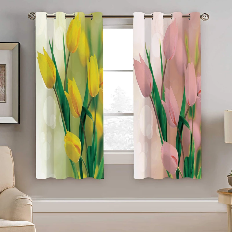 پرده نیروانا طرح گل  مدل هازان کد 5008 سایز 140×200 سانتی متر