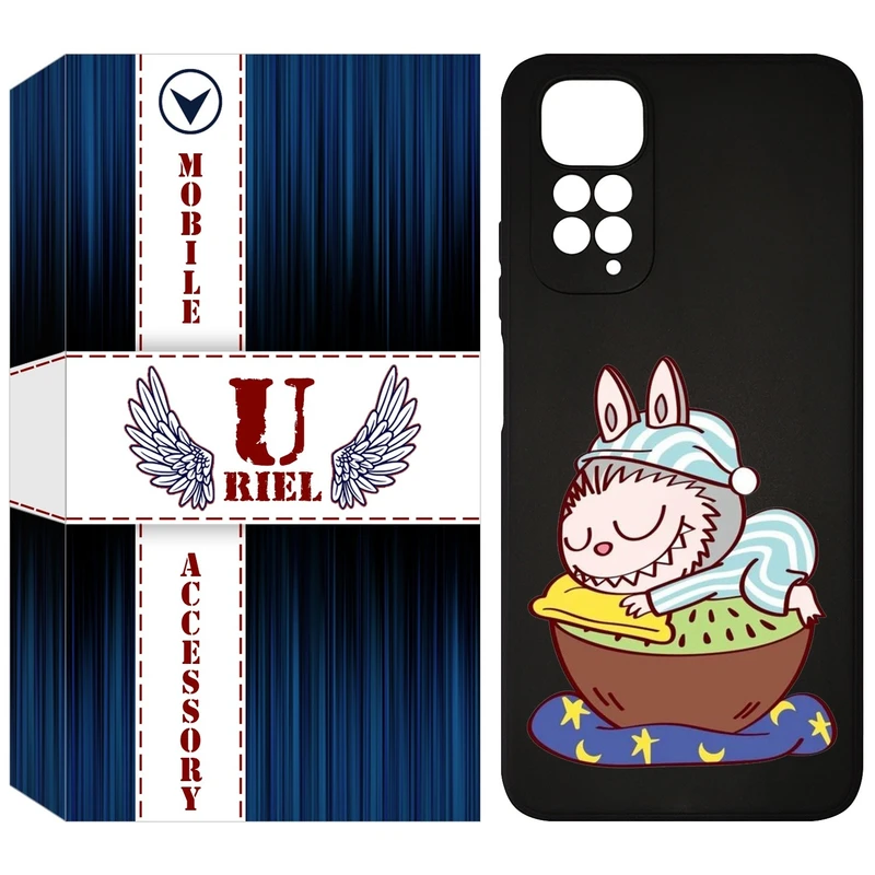 کاور یوریل قاب مدل KSH کد 127 طرح عروسک لبوبو مناسب برای گوشی موبایل شیائومی Redmi Note 11 4G / Note 11S