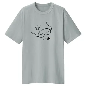 تی شرت لانگ زنانه مدل چشم کد LL100 رنگ طوسی