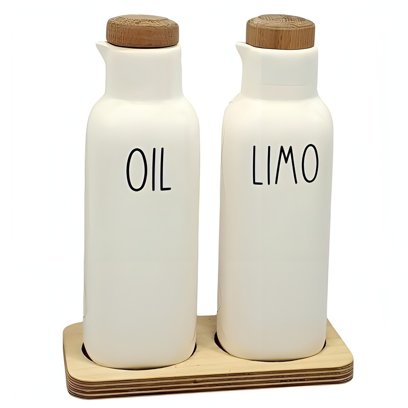 روغن ریز و آبلیموخوری مدل ostovane به همراه استند چوبی