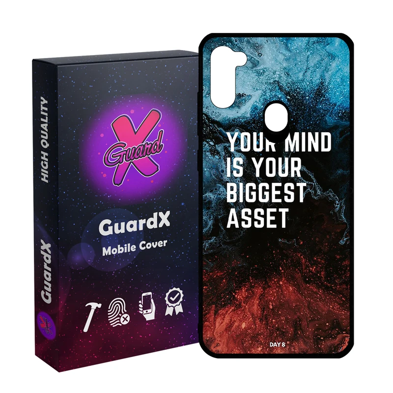 کاور گارد ایکس طرح متن مدل Glass10824 مناسب برای گوشی موبایل سامسونگ Galaxy A11/M11
