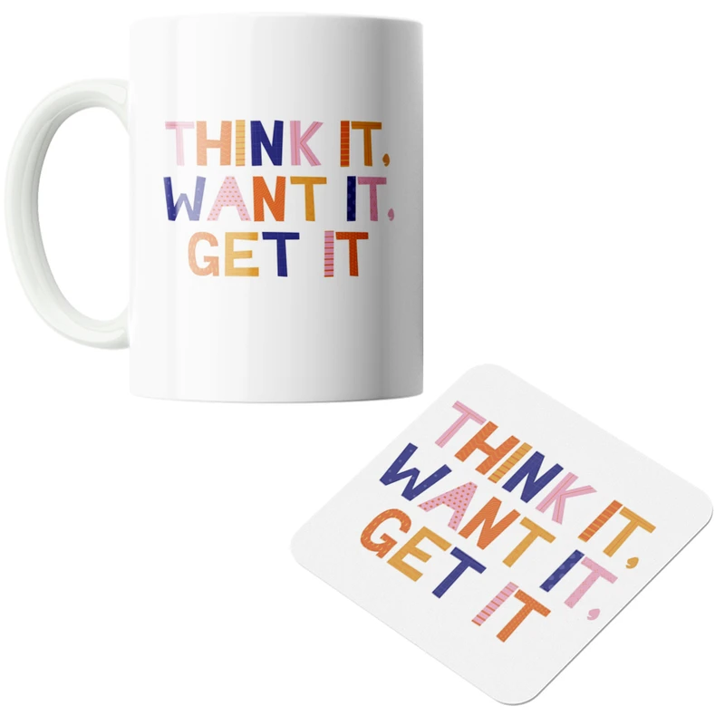 ماگ پاد آفرین مدل موفقیت کد DKC292 به همراه زیر لیوانی