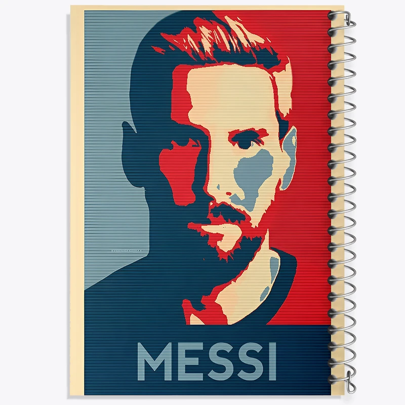دفتر ژورنال نویسی 50 برگ خندالو مدل نقطه ای طرح لیونل مسی کد F6476