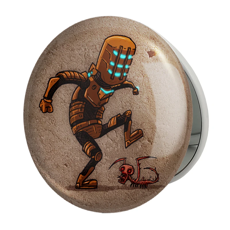 آینه جیبی خندالو طرح بازی دد اسپیس (Dead Space) مدل تاشو کد 35040