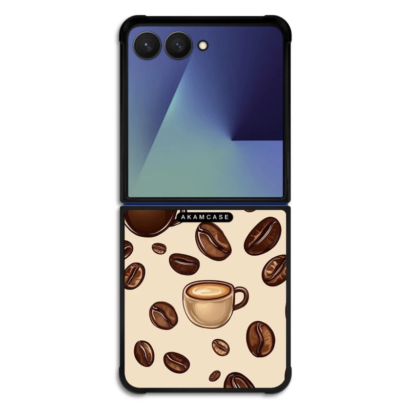 کاور آکام مدل AMC-WSGZFLIP7-COFFEE-10 مناسب برای گوشی موبایل سامسونگ Galaxy Z Flip 7