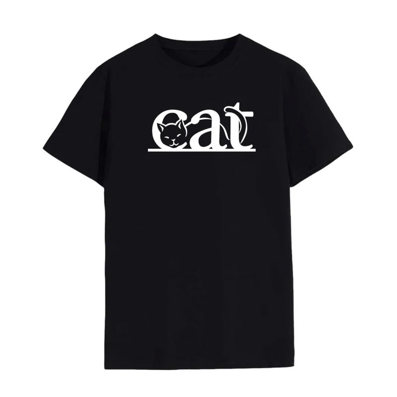 تی شرت لانگ آستین کوتاه زنانه مدل گربه کد 11