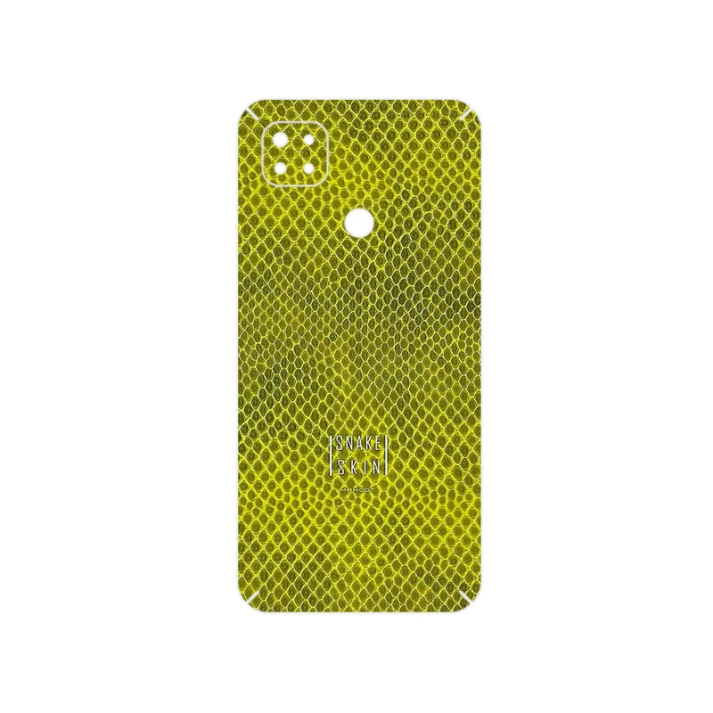 برچسب پوششی ماهوت مدل Yellow Snake Skin مناسب برای گوشی موبایل شیائومی Redmi 9 Activ