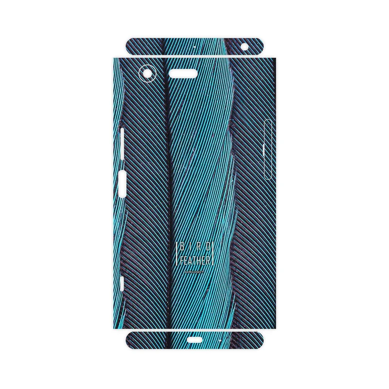 برچسب پوششی ماهوت مدل Turquoise feathers-FullSkin مناسب برای گوشی موبایل سونی Xperia XZ Premium