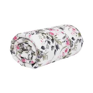 روکش لحاف کتان آدنو مدل گلسار کد FI48 یک نفره سایز 160x220 سانتی‌متر