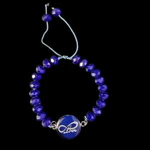 دستبند دخترانه مدل بینهایت عشق رزینی