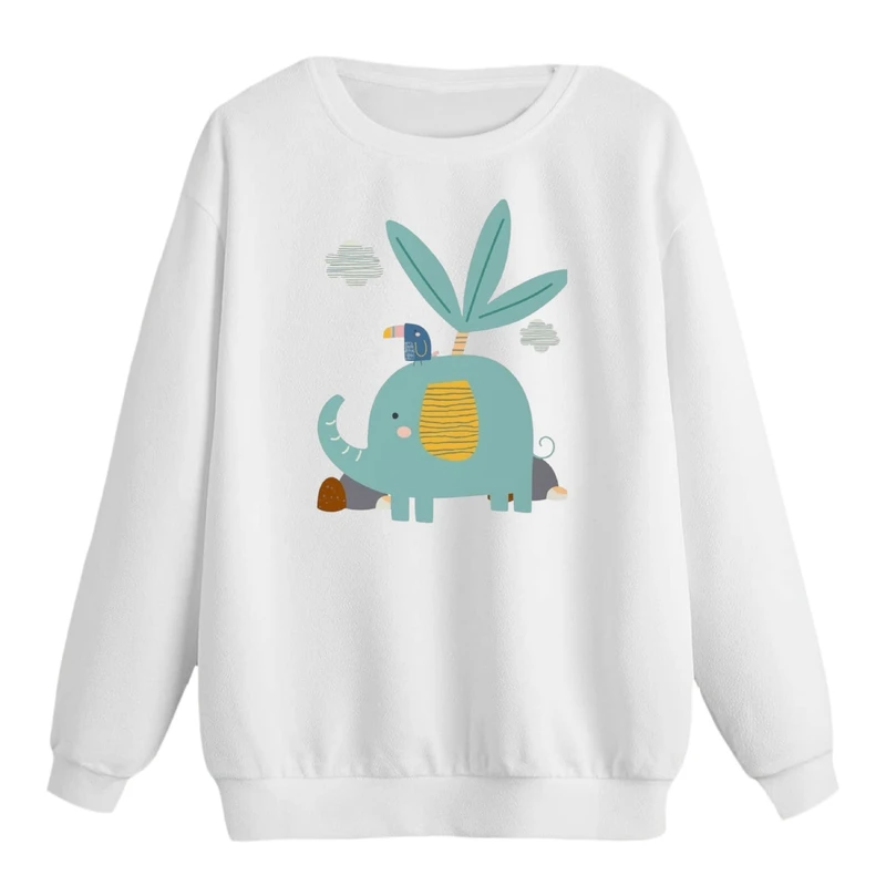 سویشرت زنانه مدل حیوانات کد p1  