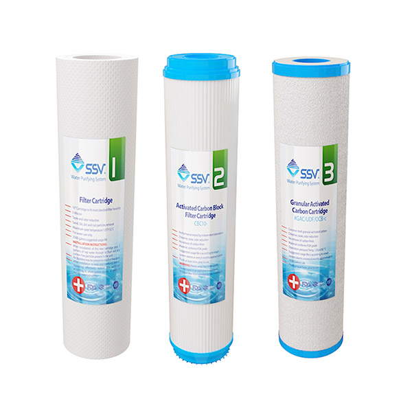 دستگاه تصفیه آب اس اس وی مدل BlueStar 2W X1050 به همراه شیردوکاره و فیلتر بسته 3 عددی