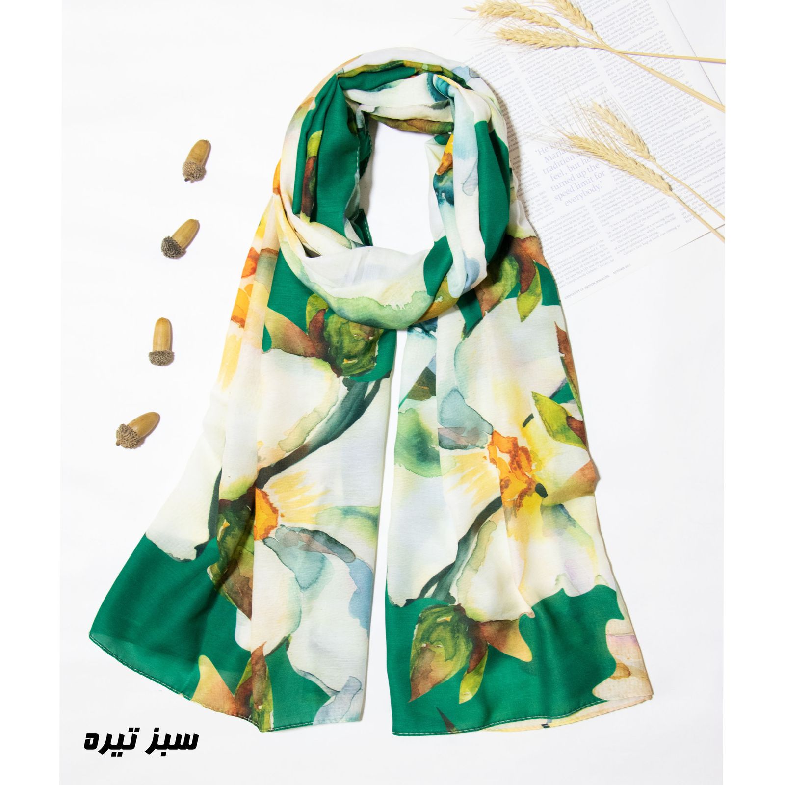 شال زنانه مدل نخی بهاری عیدانه کد a-1407 -  - 2