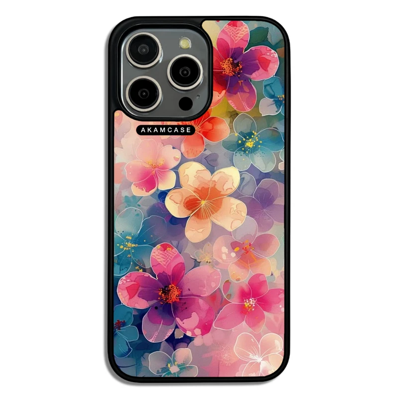 کاور آکام مدل AMC-WA15PROMAX-FLOWERS-42 مناسب برای گوشی موبایل اپل iPhone 15 Pro Max