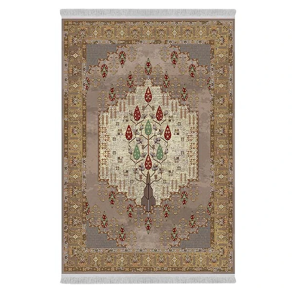 فرش پارچه‌ای دفه مدل فرشینه طرح مدرن کد 224