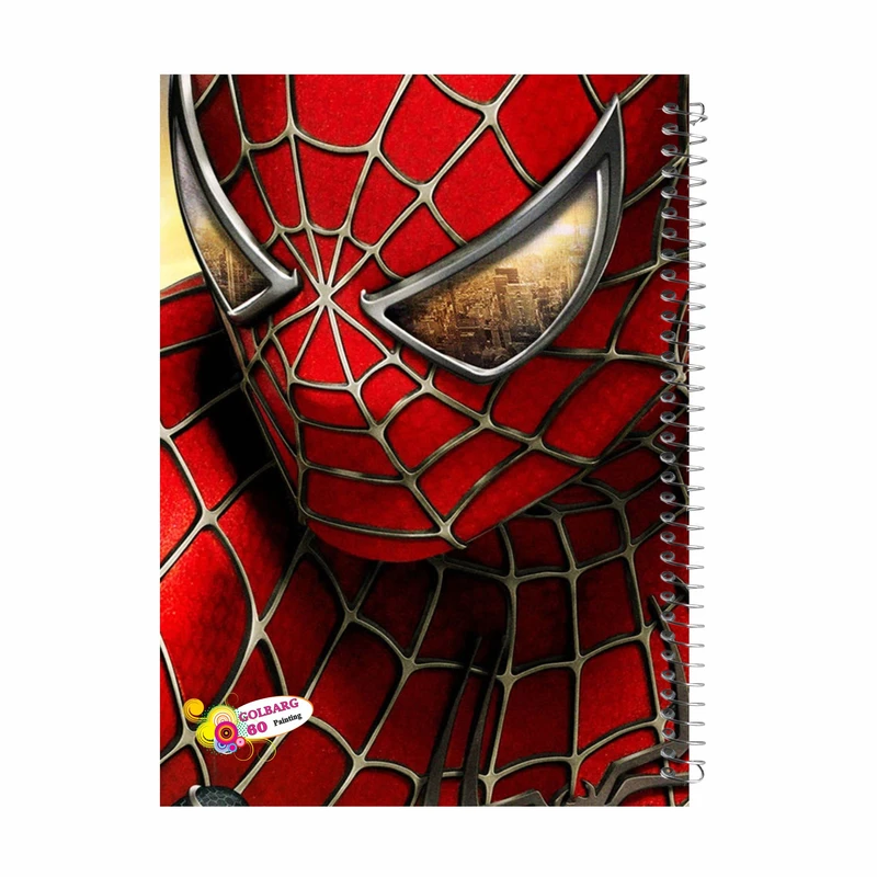 دفتر نقاشی 60  برگ گلبرگ مدل مرد عنکبوتی کد 2703