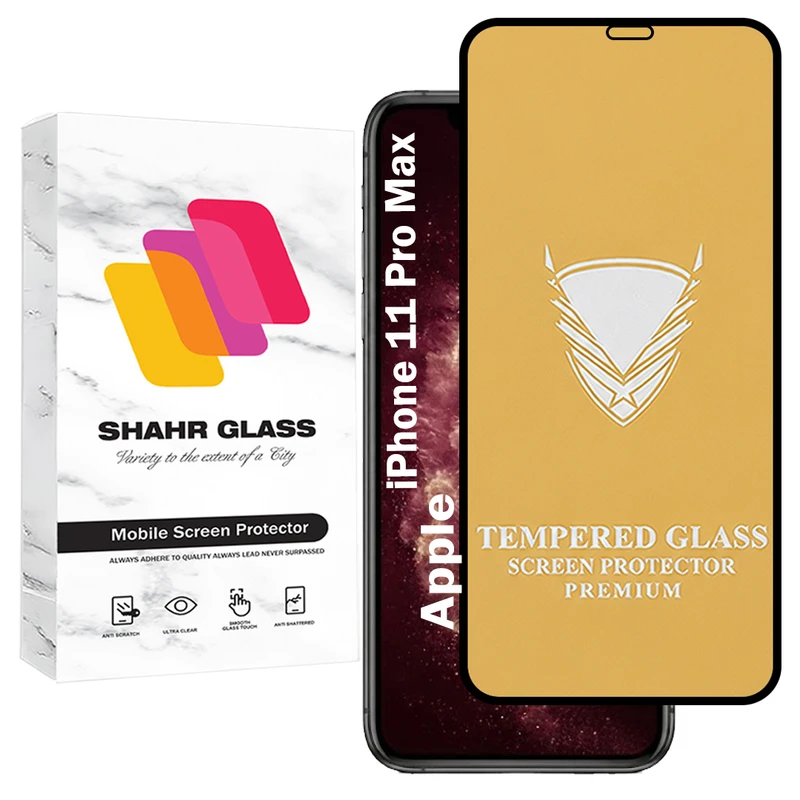 محافظ صفحه نمایش شهر گلس مدل FULOG مناسب برای گوشی موبایل اپل iPhone 11 Pro Max