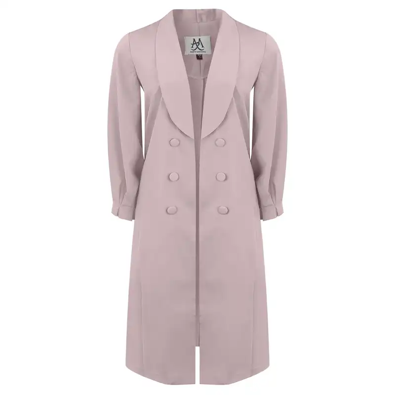 مانتو زنانه آروشا مدل دانشجویی یقه شال