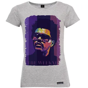 تی شرت آستین کوتاه زنانه 27 مدل The Weekend Purple کد MH1264