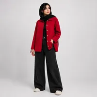 مانتو شومیزی زنانه کتان مدل آستین بندی 
