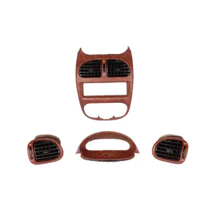 تزئینات داخلی خودرو مدل 1078001 طرح چوب مناسب برای پژو 206 مجموعه 4 عددی