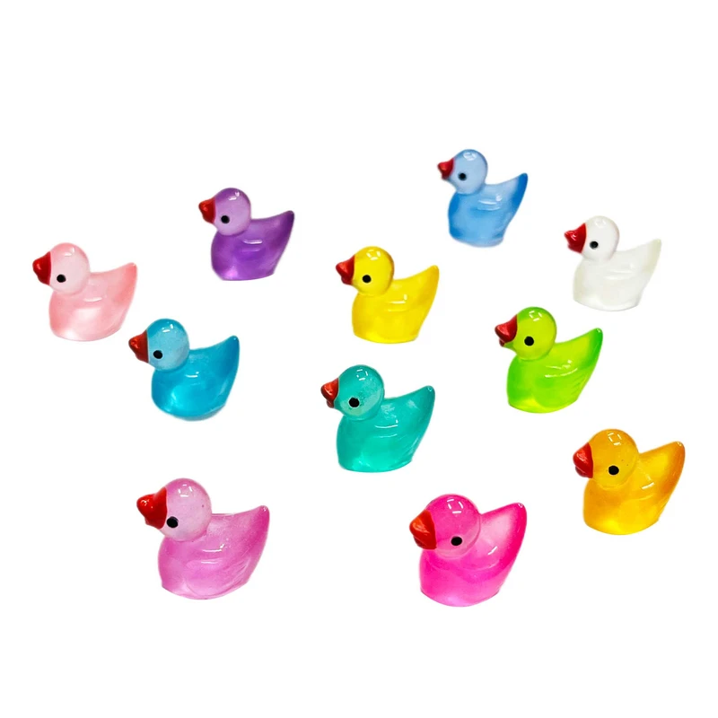 مجسمه مدل جوجه اردک شب تاب مجموعه 10 عددی 