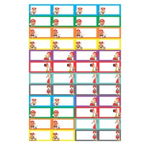 برچسب طرح دخترانه کد BGRL2000 بسته 48 عددی