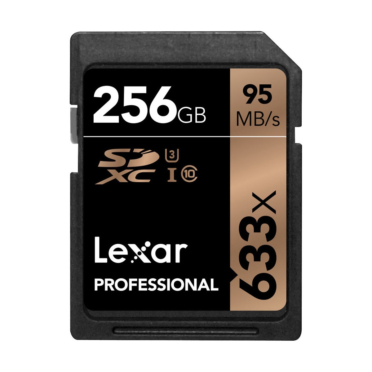 کارت حافظه SDXC لکسار مدل Professional استاندارد UHS-I U1 سرعت 95MBps 633X ظرفیت 256 گیگابایت