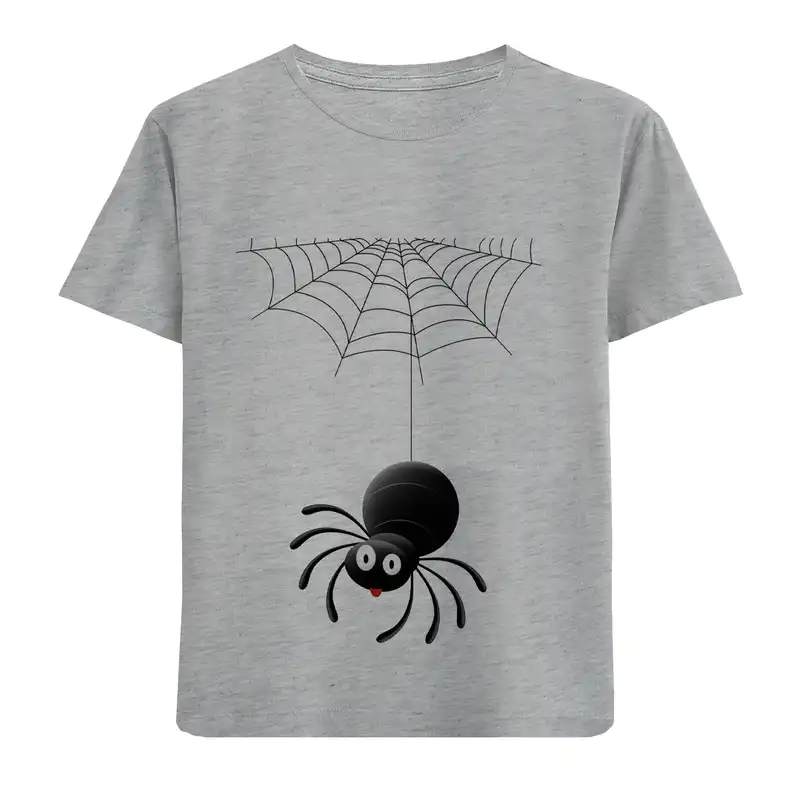 تی شرت آستین کوتاه پسرانه مدل تار و عنکبوت D205