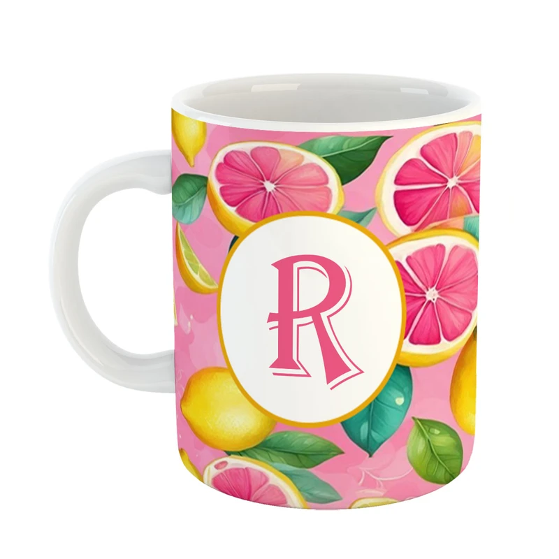 ماگ پادآفرین مدل میوه طرح حرف R کد 41