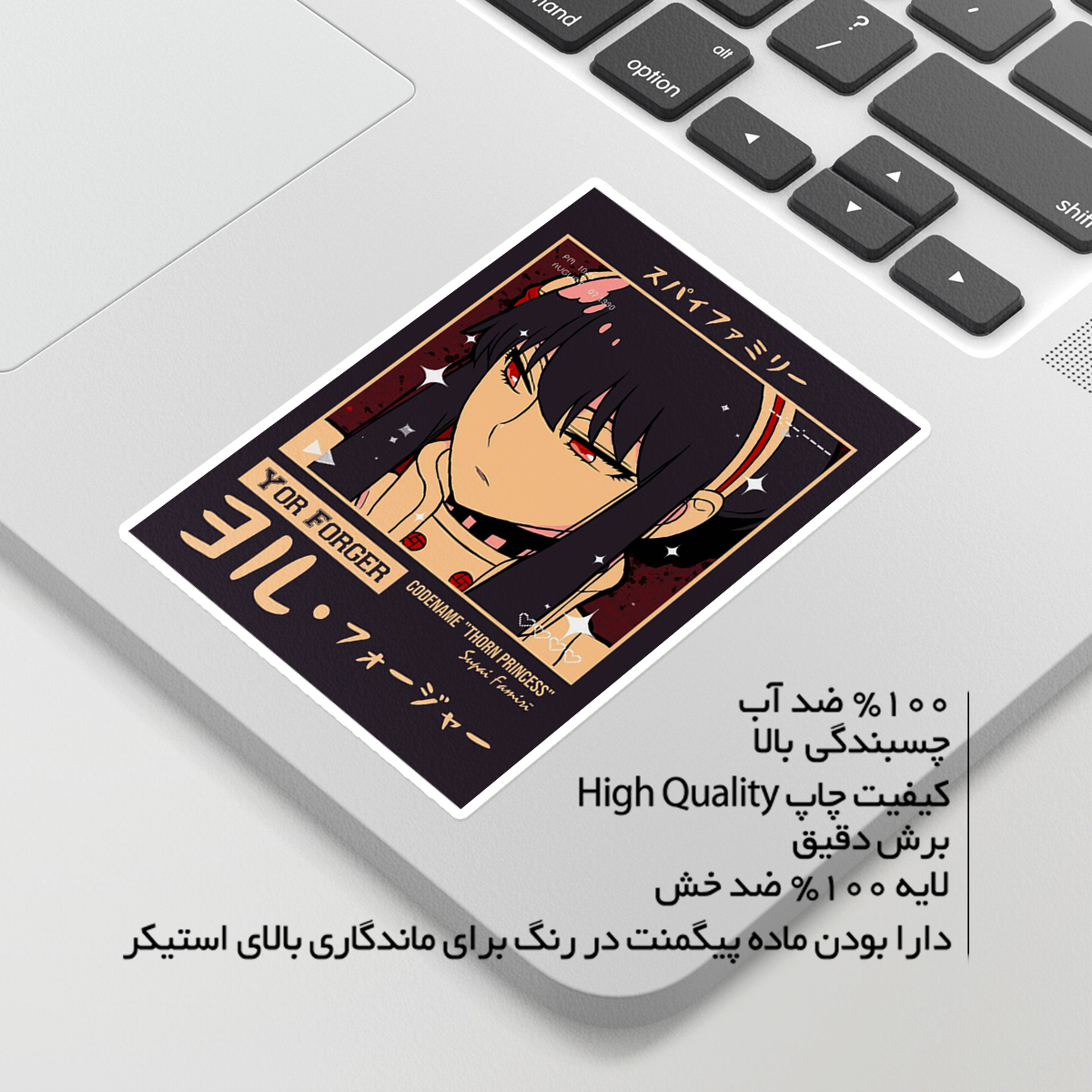 استیکر لپ تاپ ماسا دیزاین طرح ANIME مدل STKA00334