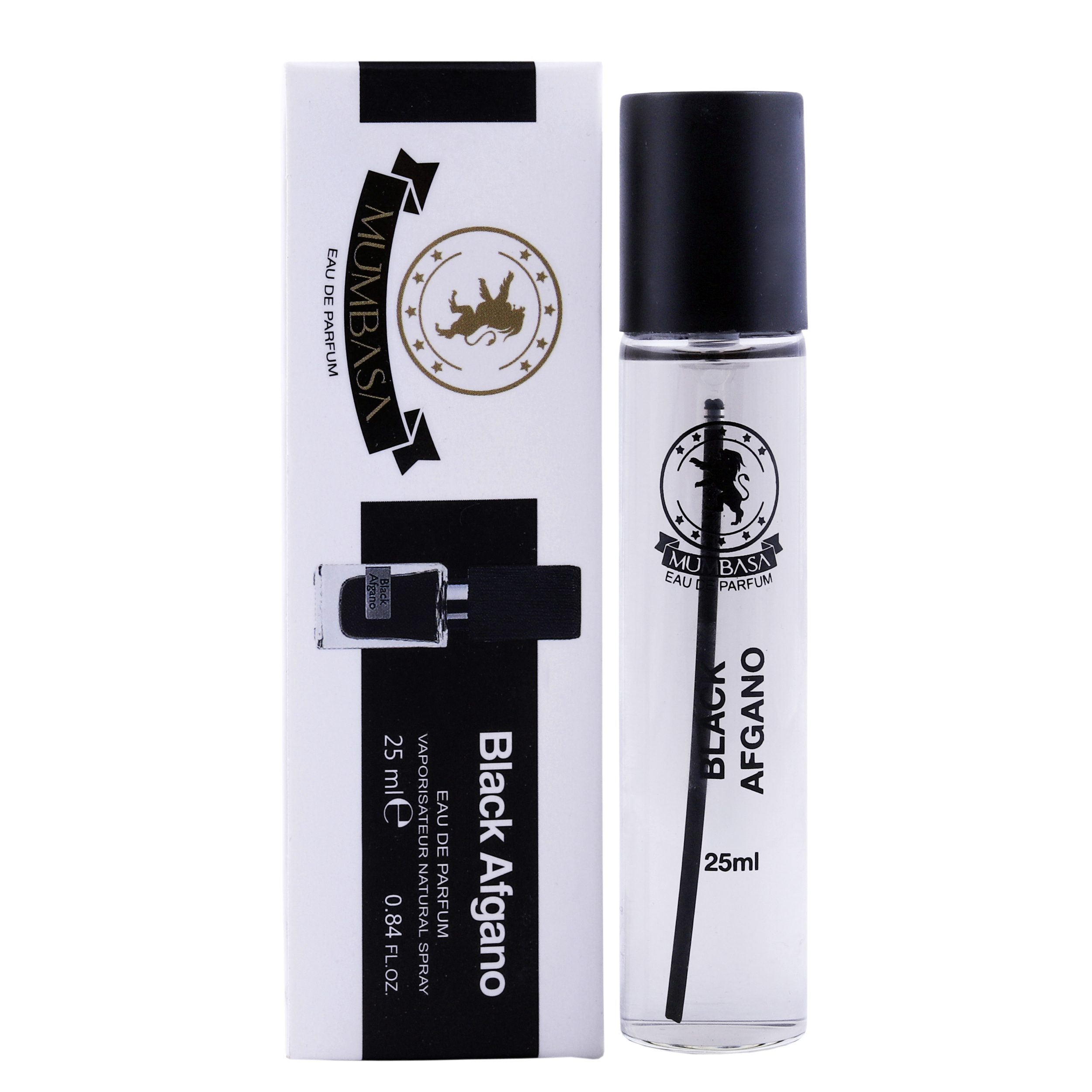 عطر جیبی مردانه مومباسا مدل  BLACK AFGANO حجم 25 میلی لیتر