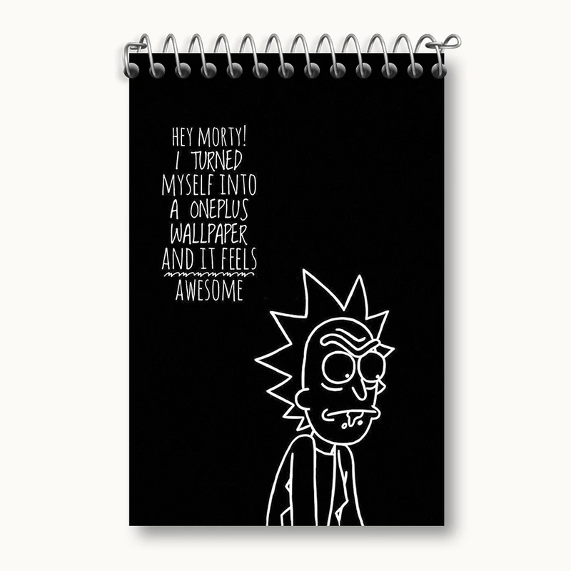 دفتر یادداشت 50 برگ خندالو مدل ریک (Rick) کد F1070