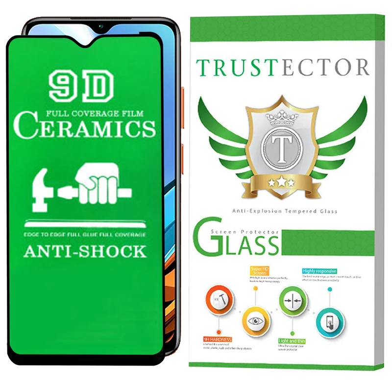 محافظ صفحه نمایش سرامیکی تراستکتور مدل CRTA مناسب برای گوشی موبایل شیائومی Redmi 9T