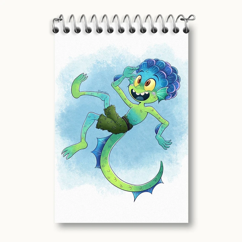 دفتر یادداشت 50 برگ خندالو مدل انیمیشن لوکا کد F2018