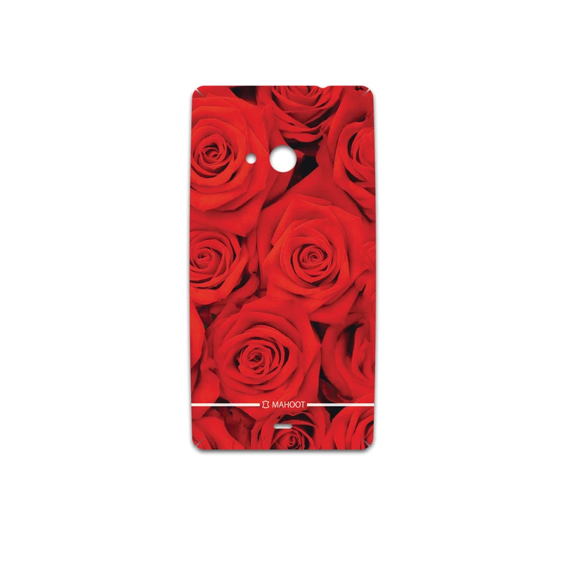 برچسب پوششی ماهوت مدل Red-Flower مناسب برای گوشی موبایل مایکروسافت Lumia 535