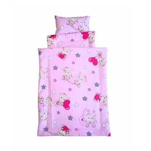 اسباب بازی مدل رختخواب عروسک طرح خرس و قلب مجموعه 3 عددی