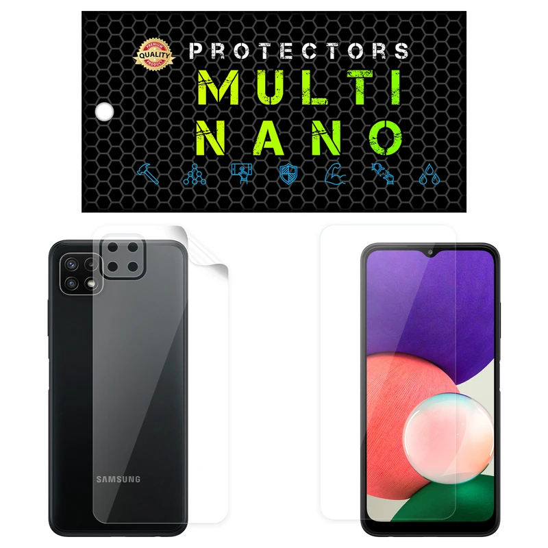  محافظ صفحه نمایش مولتی نانو مدل X-SFT مناسب برای گوشی موبایل سامسونگ Galaxy A22s 5G به همراه محافظ پشت